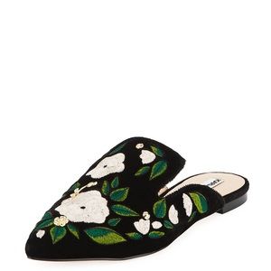 Karl Lagerfeld Niana 2 Embroidered Mules